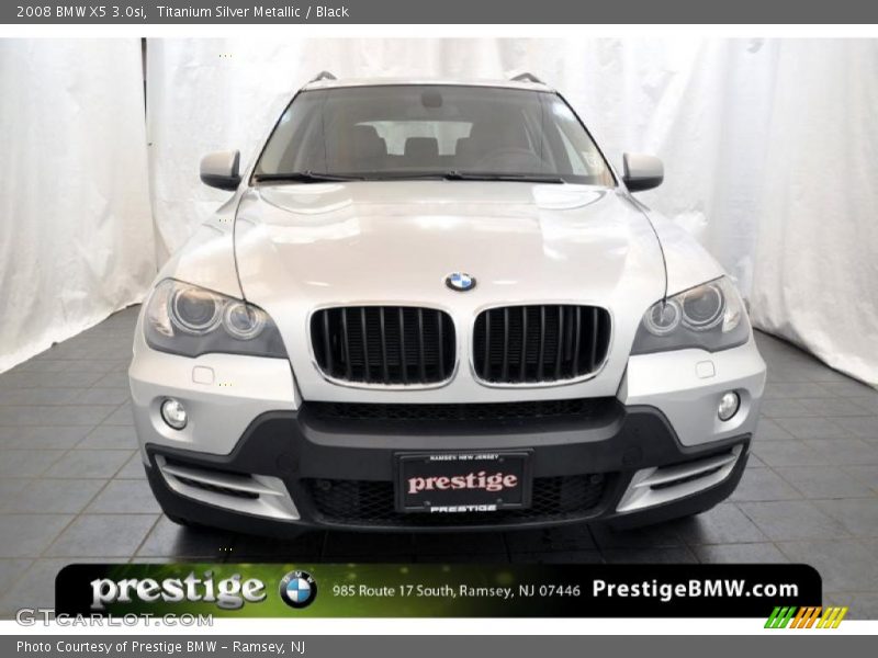 Titanium Silver Metallic / Black 2008 BMW X5 3.0si