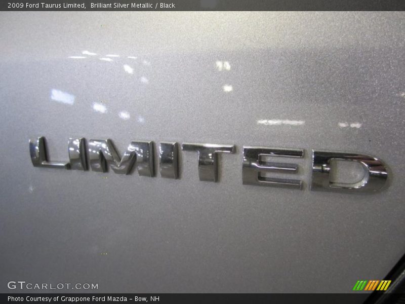 Brilliant Silver Metallic / Black 2009 Ford Taurus Limited