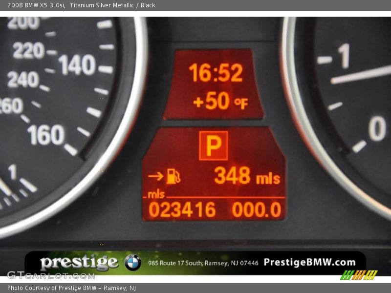 Titanium Silver Metallic / Black 2008 BMW X5 3.0si