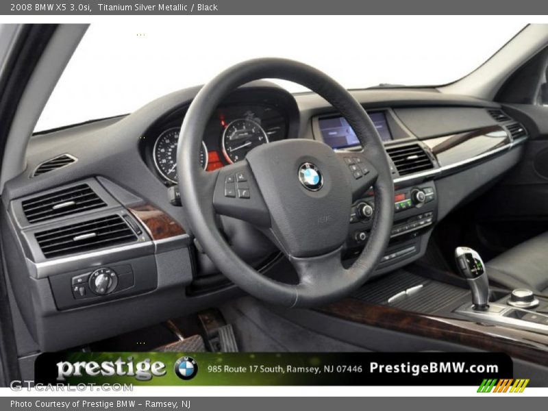 Titanium Silver Metallic / Black 2008 BMW X5 3.0si