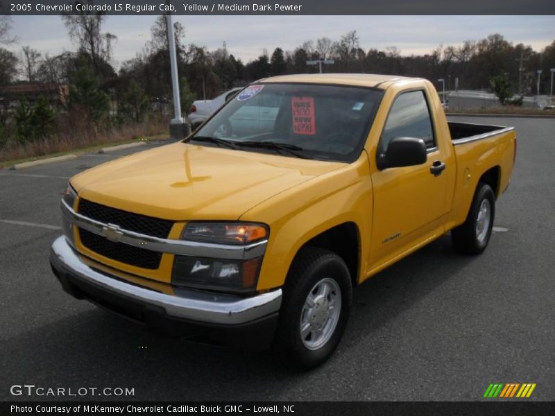 Yellow / Medium Dark Pewter 2005 Chevrolet Colorado LS Regular Cab
