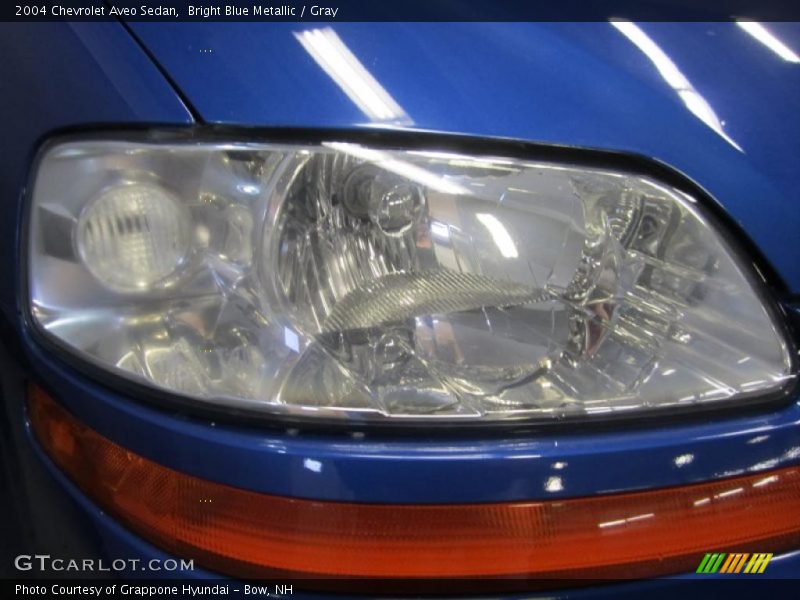 Bright Blue Metallic / Gray 2004 Chevrolet Aveo Sedan