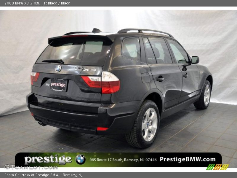 Jet Black / Black 2008 BMW X3 3.0si