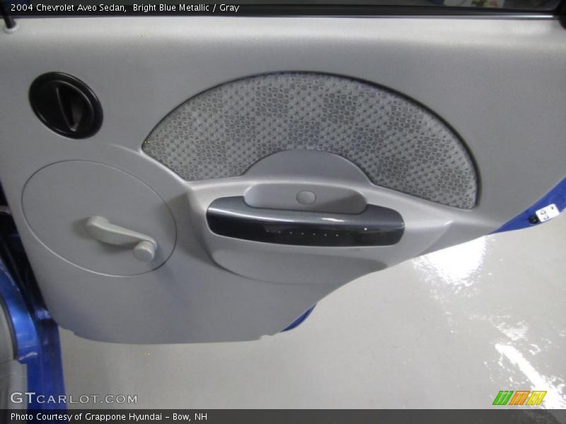 Bright Blue Metallic / Gray 2004 Chevrolet Aveo Sedan