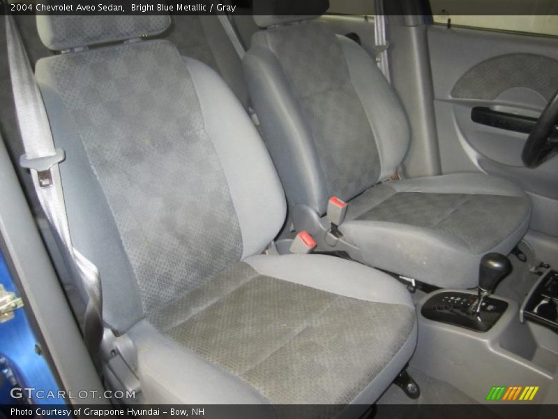 Bright Blue Metallic / Gray 2004 Chevrolet Aveo Sedan