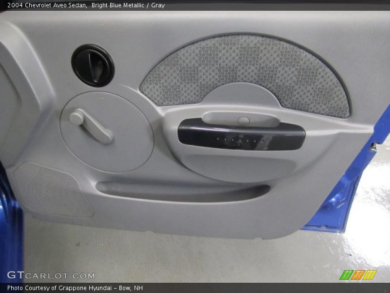 Bright Blue Metallic / Gray 2004 Chevrolet Aveo Sedan
