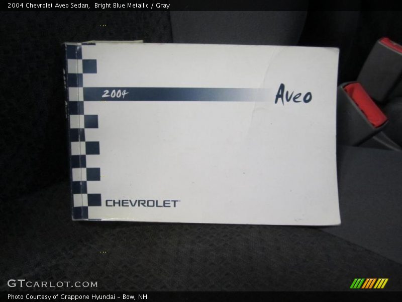 Bright Blue Metallic / Gray 2004 Chevrolet Aveo Sedan