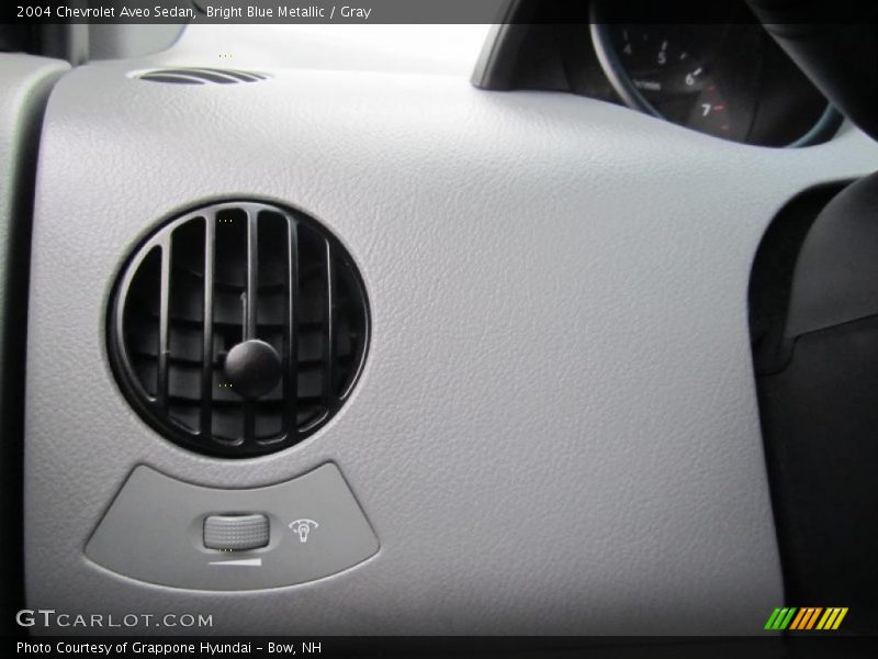 Bright Blue Metallic / Gray 2004 Chevrolet Aveo Sedan