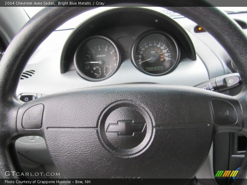 Bright Blue Metallic / Gray 2004 Chevrolet Aveo Sedan