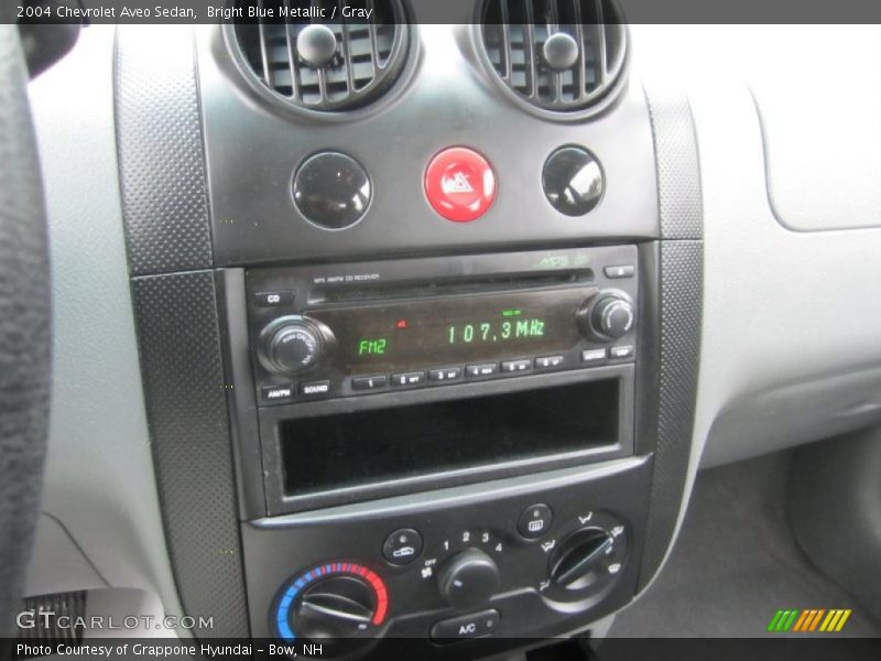 Bright Blue Metallic / Gray 2004 Chevrolet Aveo Sedan