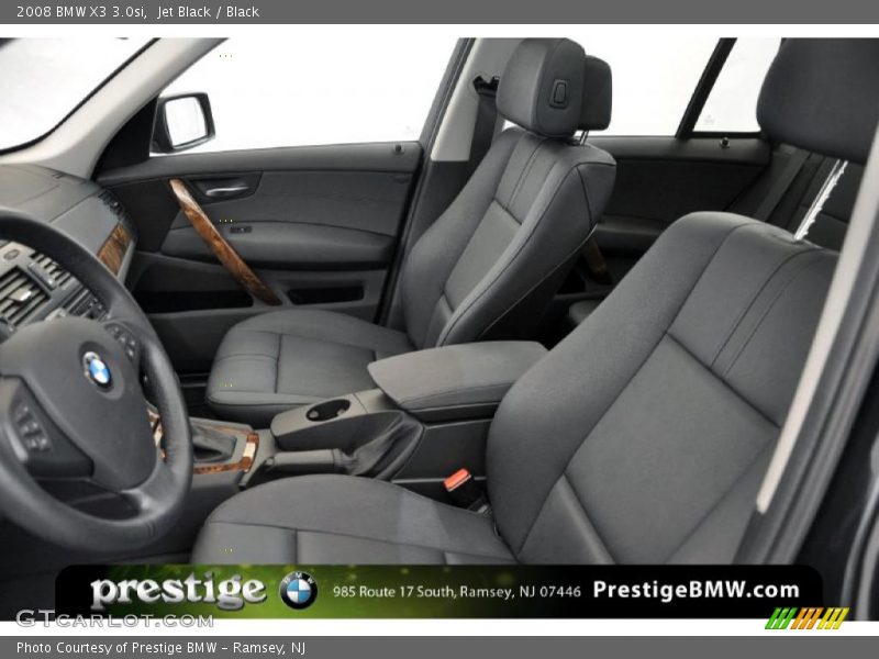 Jet Black / Black 2008 BMW X3 3.0si