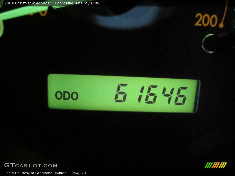 Bright Blue Metallic / Gray 2004 Chevrolet Aveo Sedan