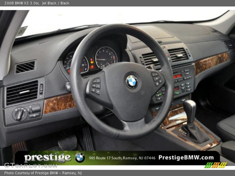 Jet Black / Black 2008 BMW X3 3.0si