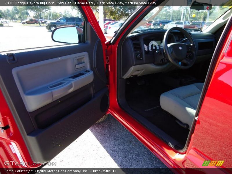 Flame Red / Dark Slate Gray/Medium Slate Gray 2010 Dodge Dakota Big Horn Crew Cab