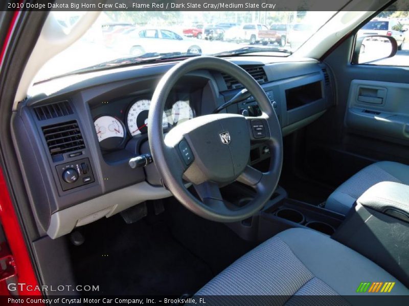 Flame Red / Dark Slate Gray/Medium Slate Gray 2010 Dodge Dakota Big Horn Crew Cab