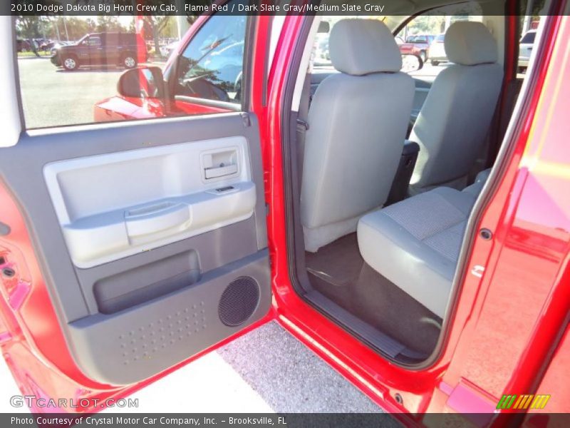 Flame Red / Dark Slate Gray/Medium Slate Gray 2010 Dodge Dakota Big Horn Crew Cab