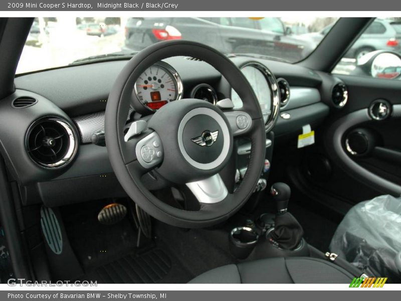 Midnight Black / Black/Grey 2009 Mini Cooper S Hardtop