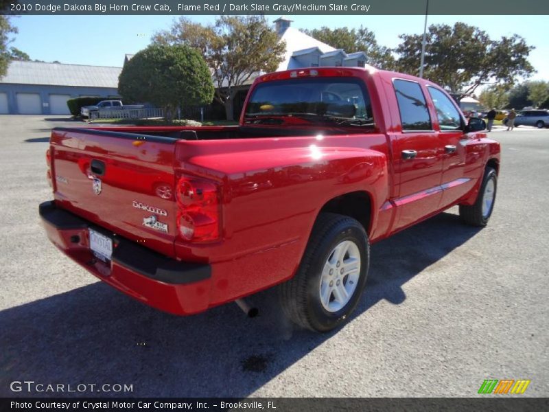 Flame Red / Dark Slate Gray/Medium Slate Gray 2010 Dodge Dakota Big Horn Crew Cab