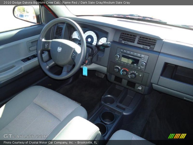 Flame Red / Dark Slate Gray/Medium Slate Gray 2010 Dodge Dakota Big Horn Crew Cab