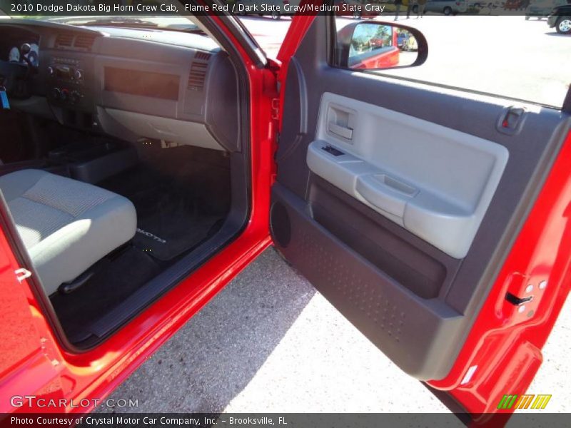 Flame Red / Dark Slate Gray/Medium Slate Gray 2010 Dodge Dakota Big Horn Crew Cab