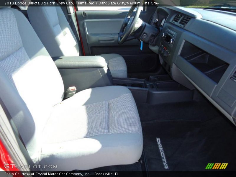 Flame Red / Dark Slate Gray/Medium Slate Gray 2010 Dodge Dakota Big Horn Crew Cab