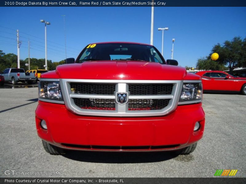 Flame Red / Dark Slate Gray/Medium Slate Gray 2010 Dodge Dakota Big Horn Crew Cab