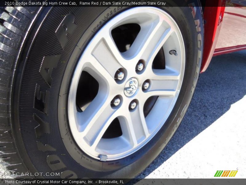 Flame Red / Dark Slate Gray/Medium Slate Gray 2010 Dodge Dakota Big Horn Crew Cab