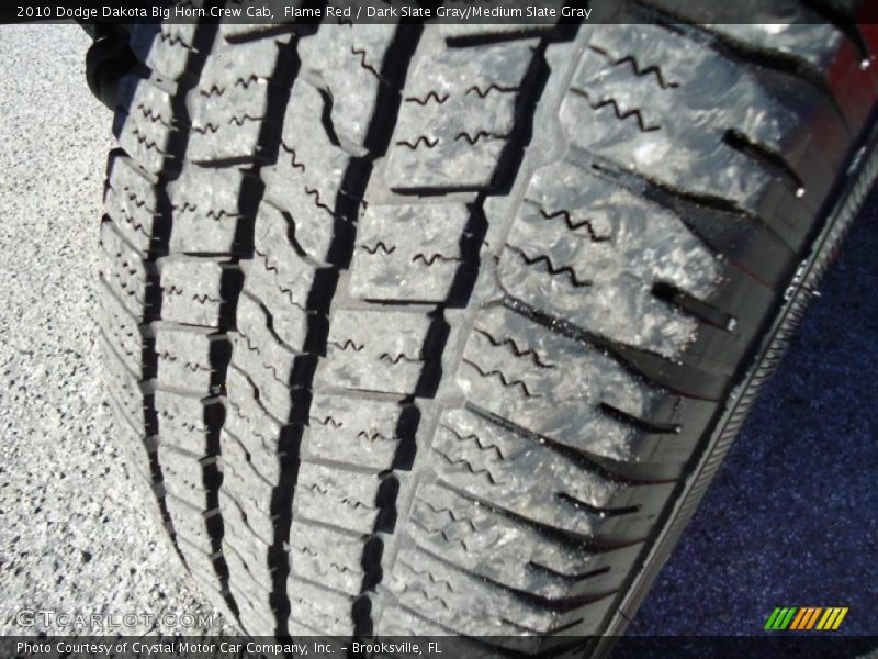 Flame Red / Dark Slate Gray/Medium Slate Gray 2010 Dodge Dakota Big Horn Crew Cab