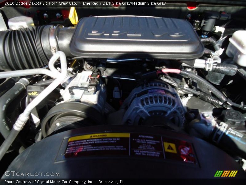 Flame Red / Dark Slate Gray/Medium Slate Gray 2010 Dodge Dakota Big Horn Crew Cab