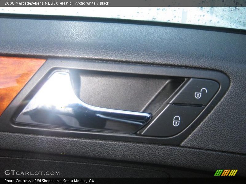 Arctic White / Black 2008 Mercedes-Benz ML 350 4Matic