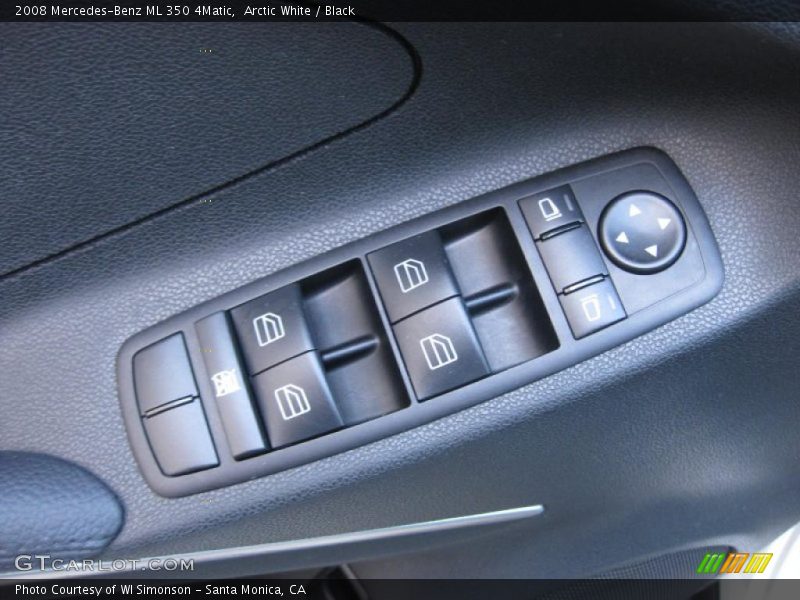 Arctic White / Black 2008 Mercedes-Benz ML 350 4Matic