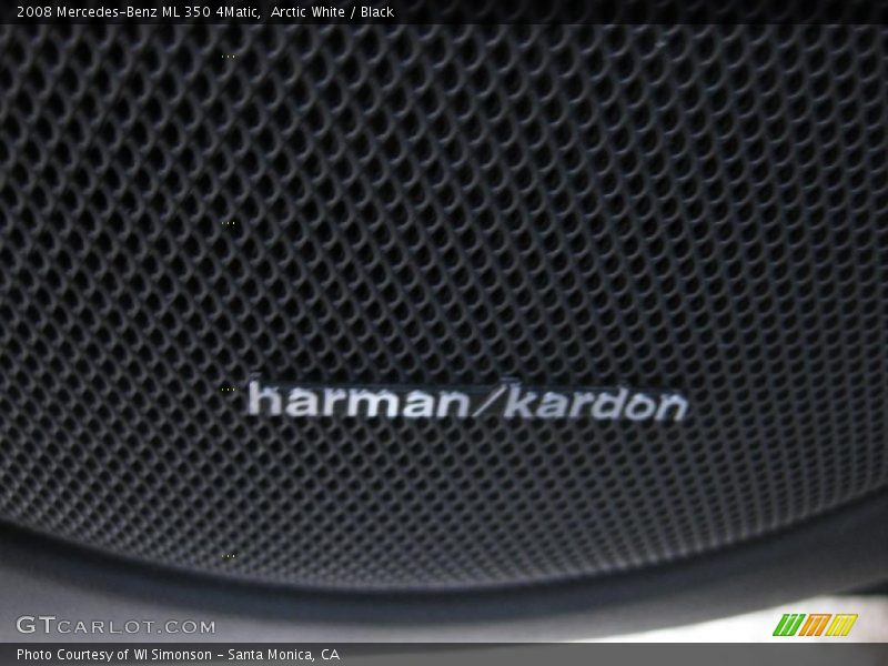 Arctic White / Black 2008 Mercedes-Benz ML 350 4Matic