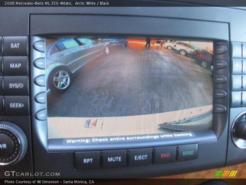 Arctic White / Black 2008 Mercedes-Benz ML 350 4Matic