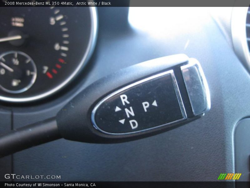 Arctic White / Black 2008 Mercedes-Benz ML 350 4Matic