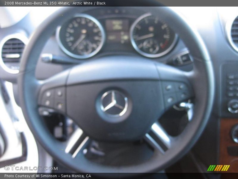 Arctic White / Black 2008 Mercedes-Benz ML 350 4Matic