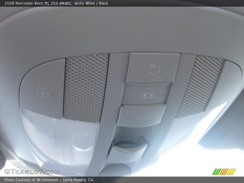 Arctic White / Black 2008 Mercedes-Benz ML 350 4Matic