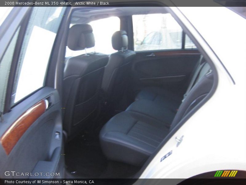 Arctic White / Black 2008 Mercedes-Benz ML 350 4Matic