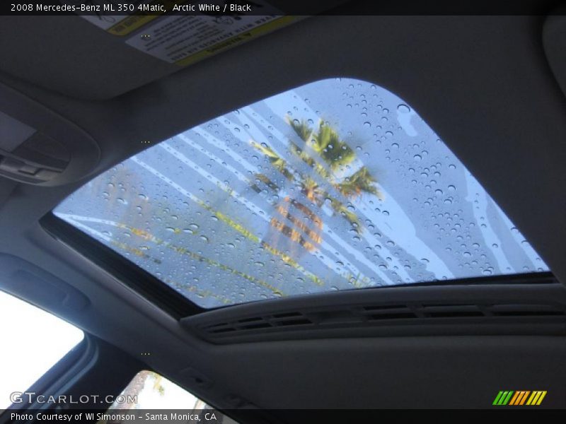 Arctic White / Black 2008 Mercedes-Benz ML 350 4Matic