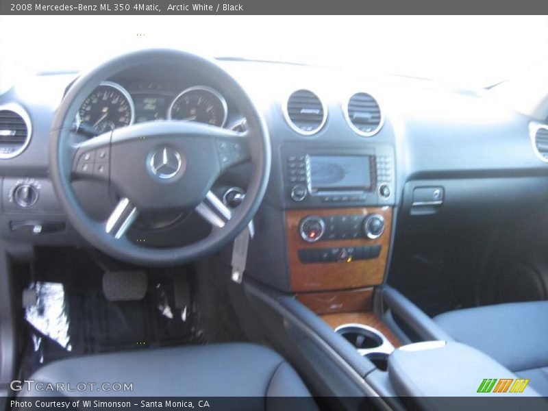 Arctic White / Black 2008 Mercedes-Benz ML 350 4Matic