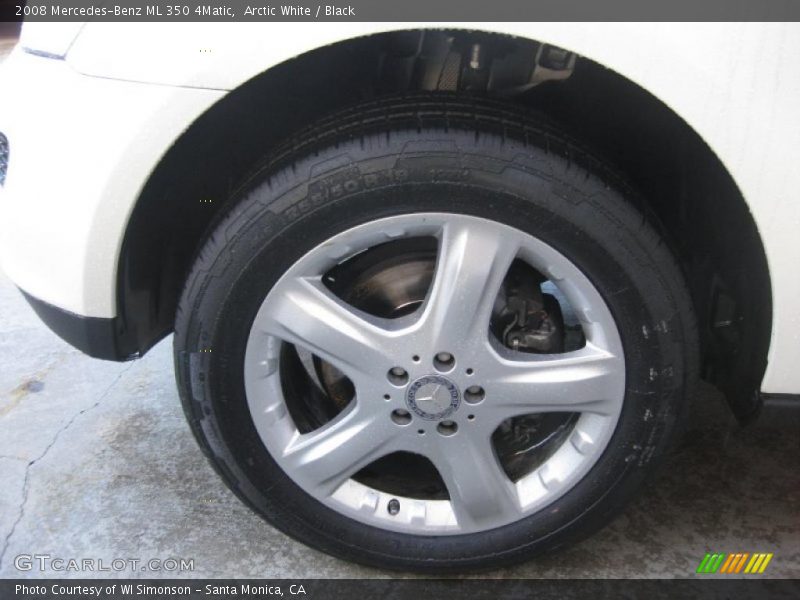 Arctic White / Black 2008 Mercedes-Benz ML 350 4Matic