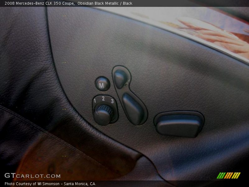 Obsidian Black Metallic / Black 2008 Mercedes-Benz CLK 350 Coupe