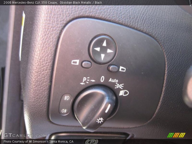 Obsidian Black Metallic / Black 2008 Mercedes-Benz CLK 350 Coupe