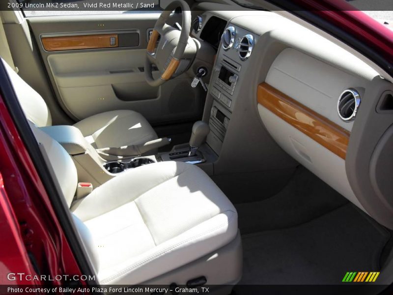 Vivid Red Metallic / Sand 2009 Lincoln MKZ Sedan