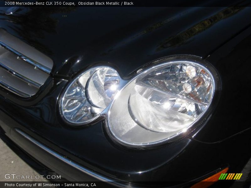 Obsidian Black Metallic / Black 2008 Mercedes-Benz CLK 350 Coupe