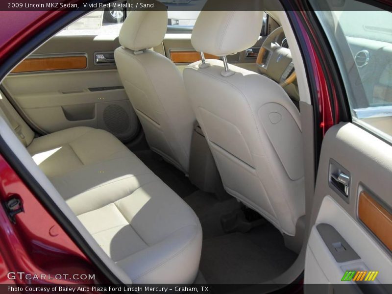 Vivid Red Metallic / Sand 2009 Lincoln MKZ Sedan