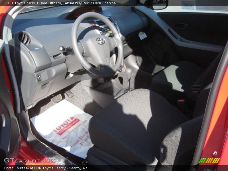 Absolutely Red / Dark Charcoal 2011 Toyota Yaris 3 Door Liftback