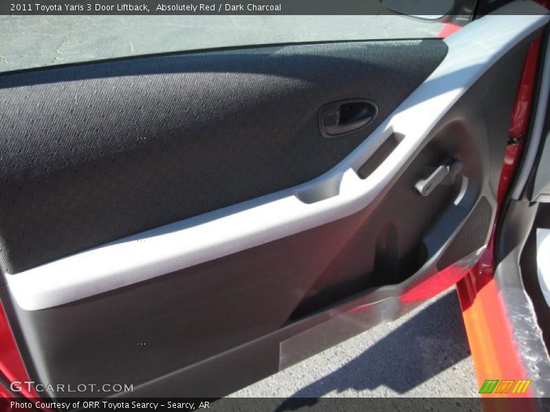 Absolutely Red / Dark Charcoal 2011 Toyota Yaris 3 Door Liftback