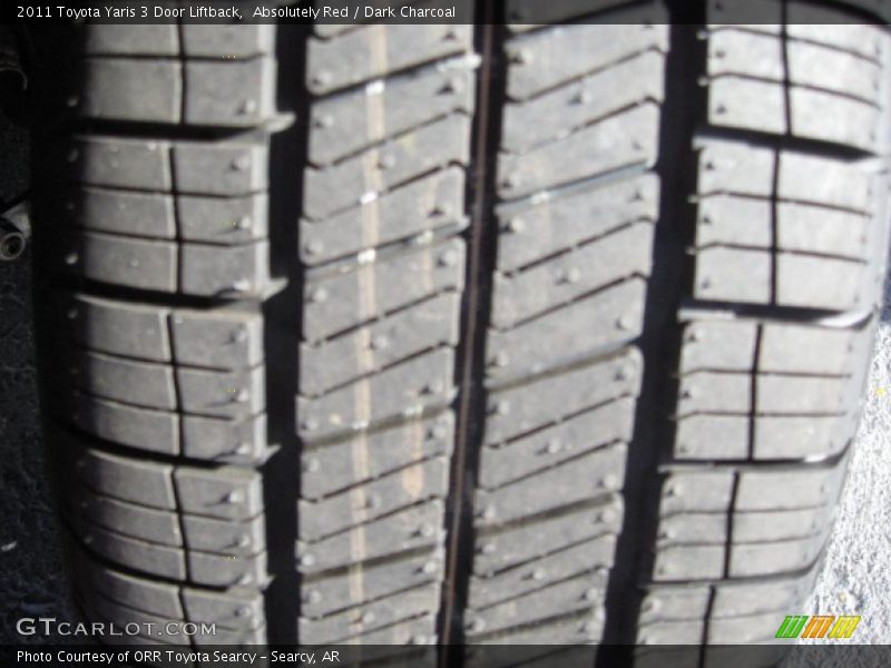 Absolutely Red / Dark Charcoal 2011 Toyota Yaris 3 Door Liftback