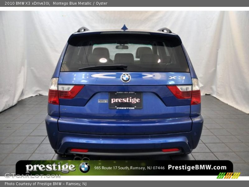 Montego Blue Metallic / Oyster 2010 BMW X3 xDrive30i
