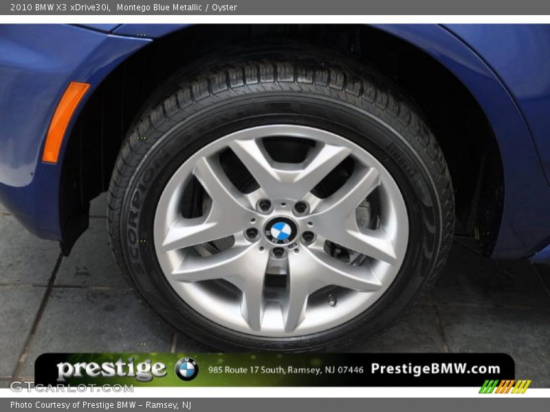 Montego Blue Metallic / Oyster 2010 BMW X3 xDrive30i